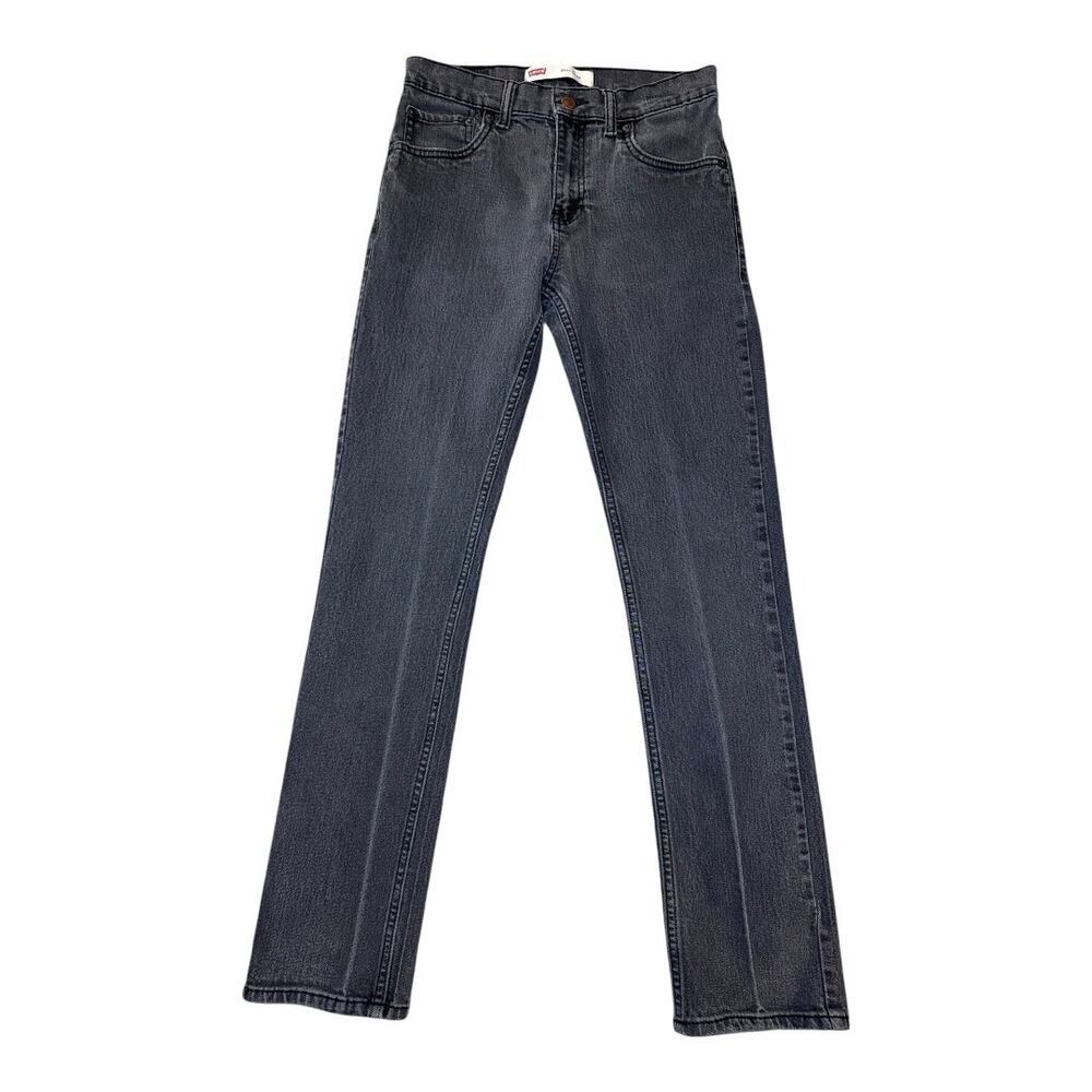Levi's 511 Slim Jeans Boy's‎ Size 16 Dark Denim Black 5-Pocket Style